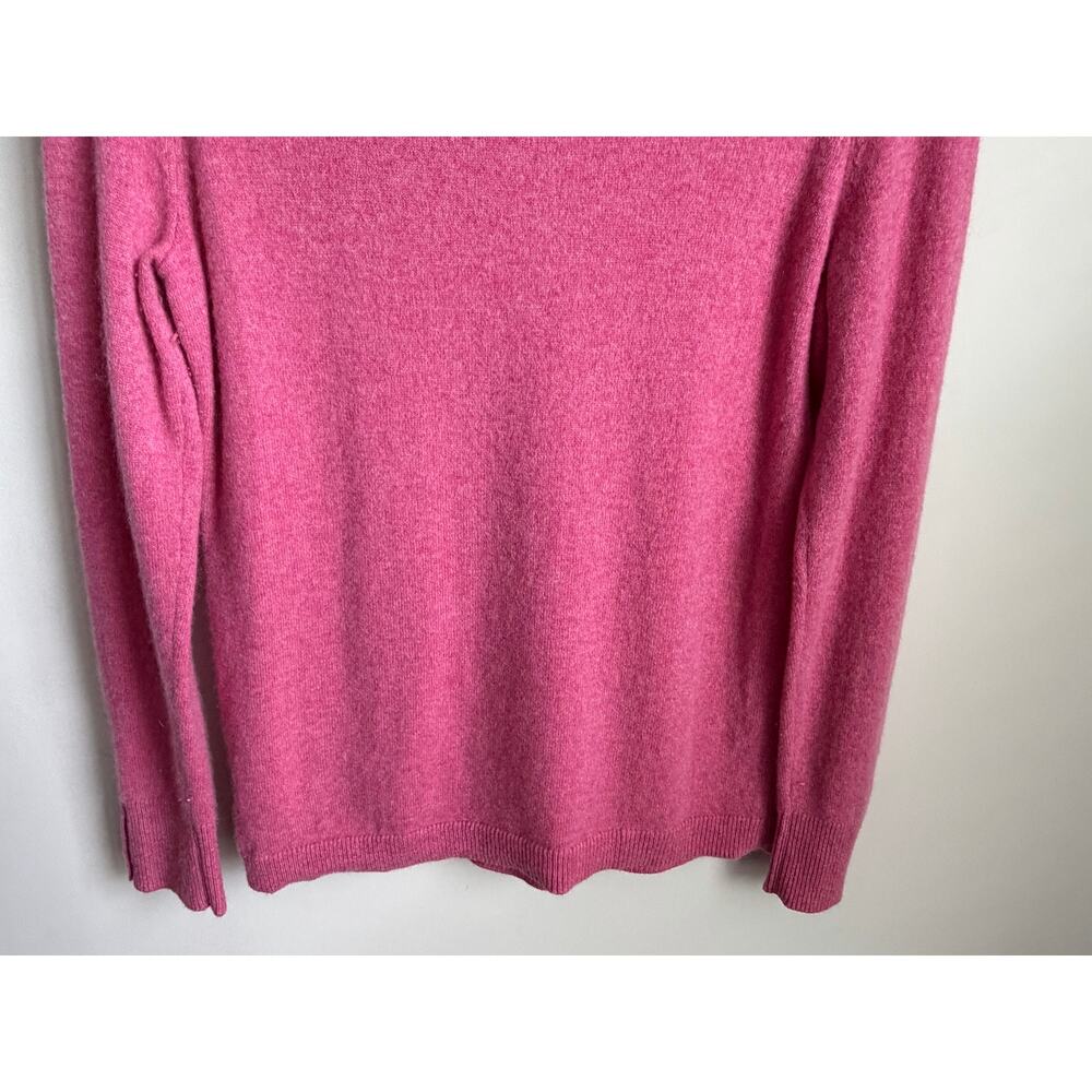 Talbots Pure Cashmere Long Sleeve Crew Neck Pullover Sweater Pink Womens Medium - Picture 9 of 9